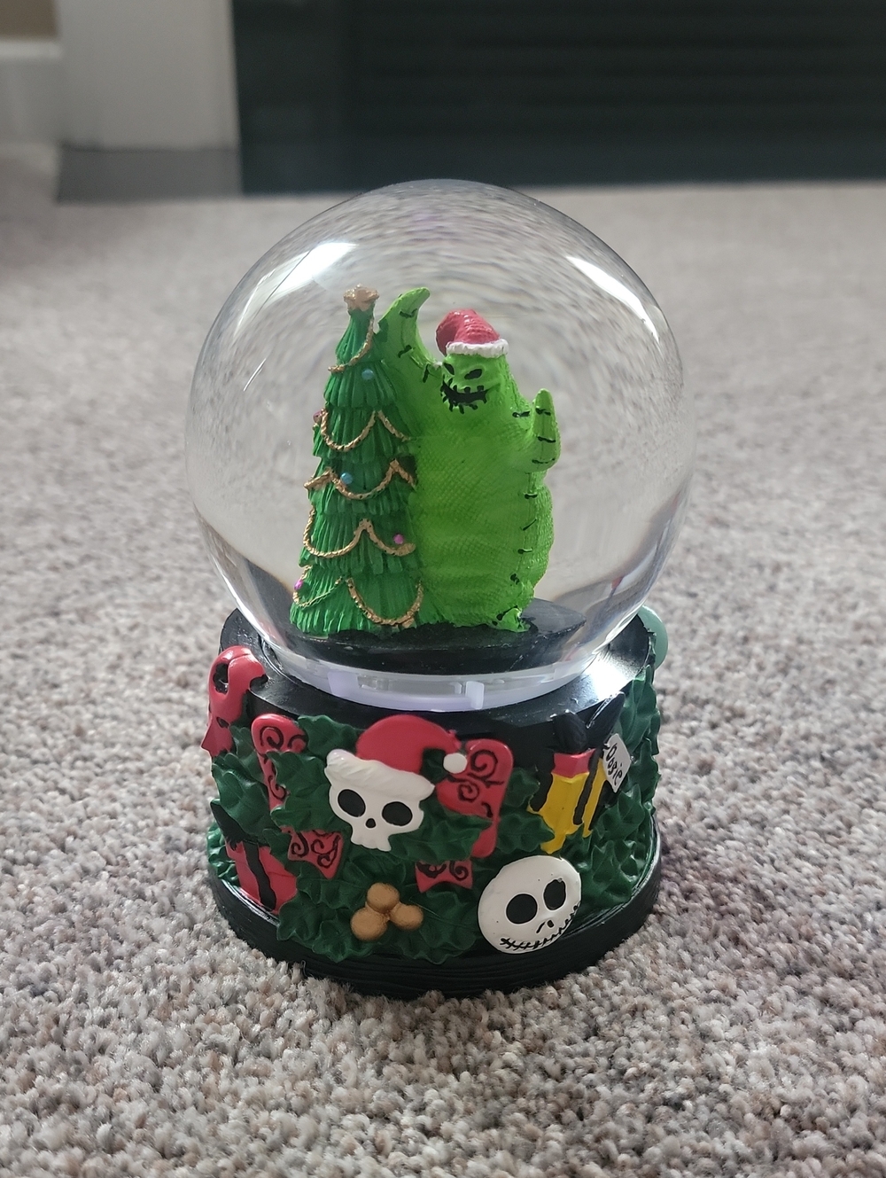 Holiday Oogie Boogie Snow Globe Decorative Figurine - Green
